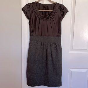 Vintage style dress, satin top and knit bottom, great condition, size 4